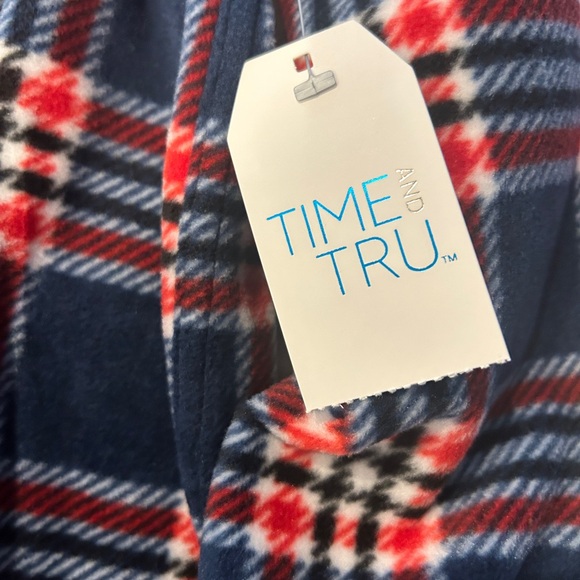Time and Tru Checkered Plaid Shacket Jacket Large NWT - Picture 6 of 12